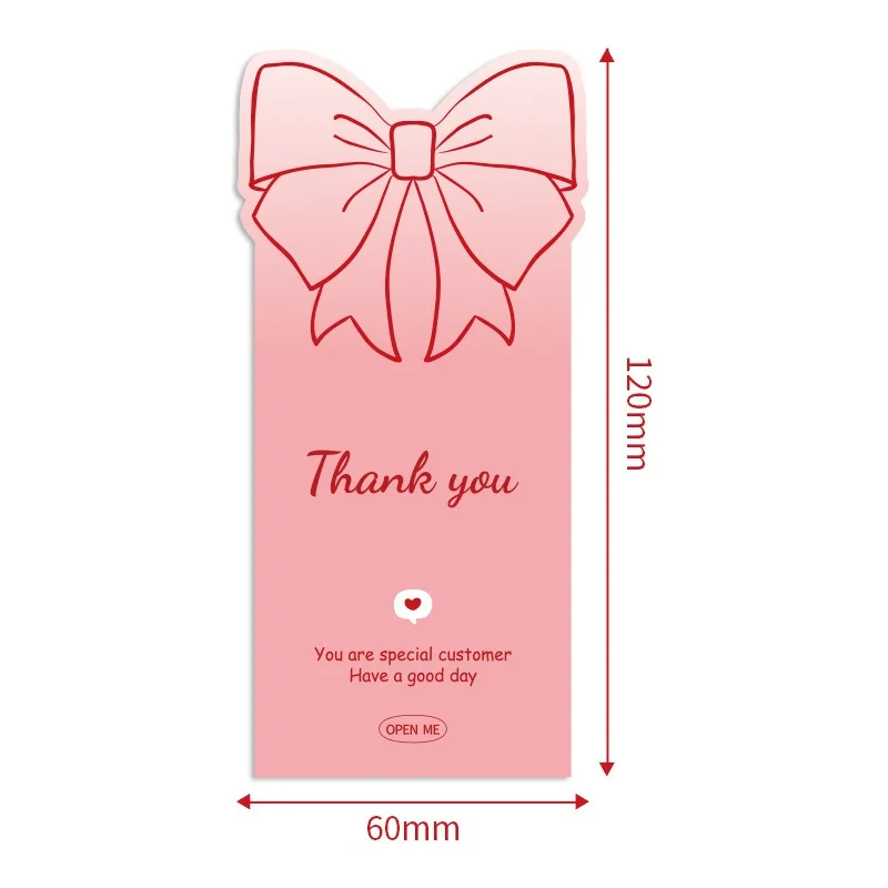 50 Stück niedliche rosa Schleifen-Dankeschön-Aufkleber, Rosen-Geschenkbox-Versiegelungsaufkleber, dekorative Geschenketiketten, selbstklebende Etiketten für Geschenkboxen. – Detail 6