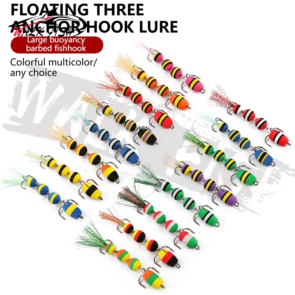 WALK FISH New 1Pcs EVA Soft Lure Carp Swim Bait High Density Foam Lure Multicolor Bass Artificial Fake Lure Wobbler Fishing Bait