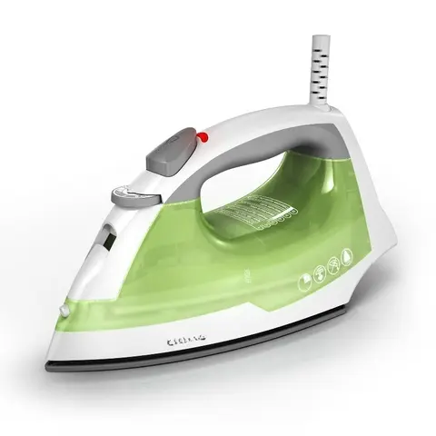 Easy Steam Iron for Clothes, Smart Steam, 1200W, TrueGlide Nonstick Soleplate, Auto Shut-Off, Anti-Drip, Green & White