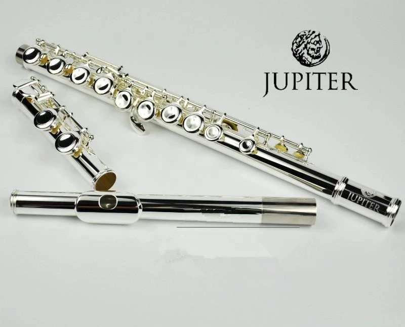 JUPITER Flute JFL-511ES Taiwan 16 Holes Closed C Key Flute Cupronickel Silvering Flauta Transversal Instrumentos Musicales Case