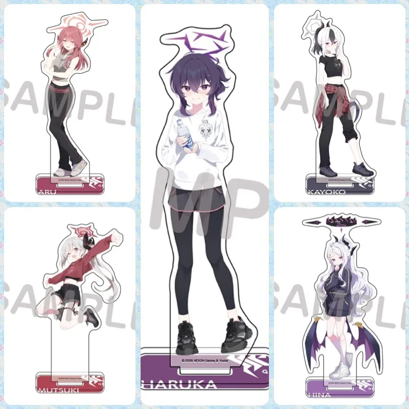 Blue Archive GAME 15CM Acrylic Stand Model Figure Cosplay Plate Holder Topper Birthday Fans Christmas Desk Decor Keychain