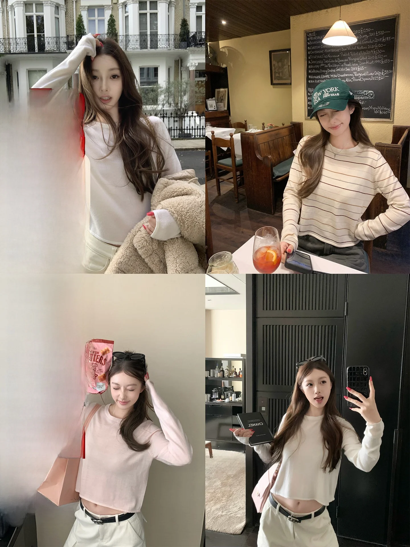 

Высококачественная женская футболка из 100% шерсти с радужными полосками, теплая, повседневная, дышащая, комфортная, зимняя, с длинным рукавом