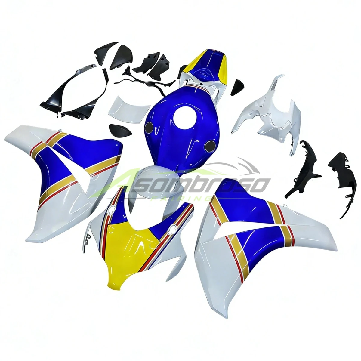 For Honda CBR1000RR 2008-2011 Tricolor ABS Injection Fairing Kit Motorcycle Aftermarket Body Parts Replacement Set