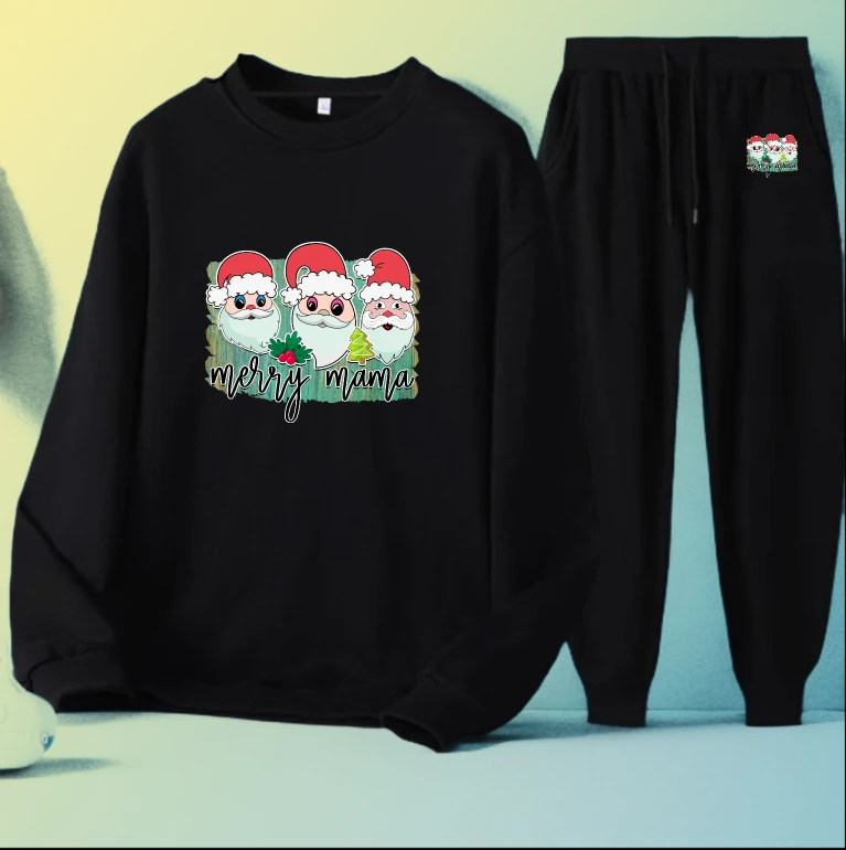 

Мужской комплект, капельная одежда, спортивная летняя мужская одежда с длинными рукавами, осенняя спортивная одежда с принтом Merry Mamas