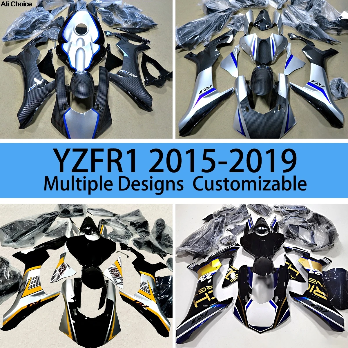 YZF R1 2015 2016 2017 2018 2019 Prime Fairing Kit for YAMAHA YZFR1 15-19 Motorcycle ABS Fairings Bodywork