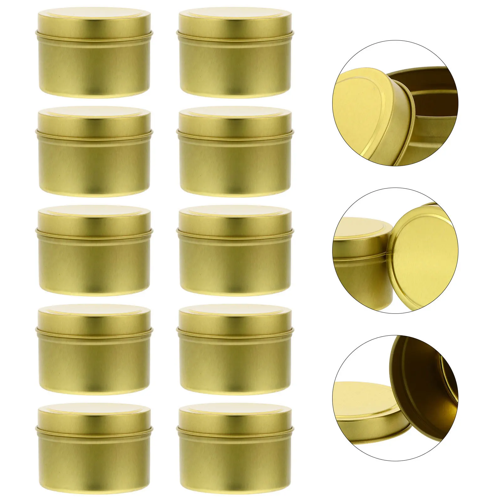 

10 pcs Aromatherapy Can Tinplate Storage Can Sealed For Tea Candy Spices Crafts Gift Canister Kitchen Sundries Organizer