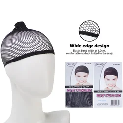 Nylon Mesh Weaving Black Wig Hair Net With Elastic New Fashion Hairnet Mesh Wig Caps Weaving Wig Cap & Hairnets for Women