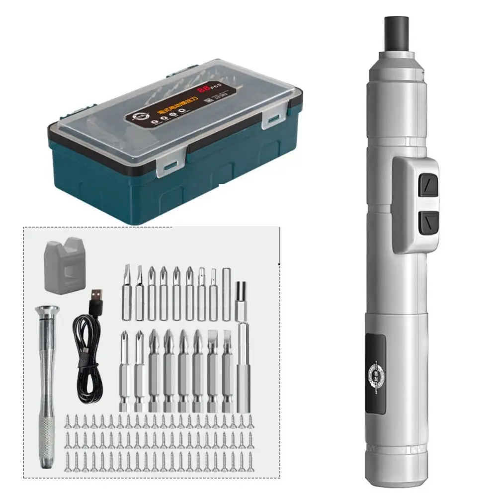 Multi-functional Cordless Electric Screwdriver Set USB Rechargeable Mini Power Drill Wireless Precision