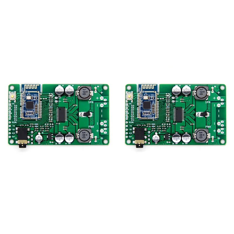 

Y43A-2X Плата усилителя Bluetooth 5.0 TWS AUX 20 Вт/30 Вт Последовательный порт для изменения имени Моно Стереомодуль Amplificador (без вызова)