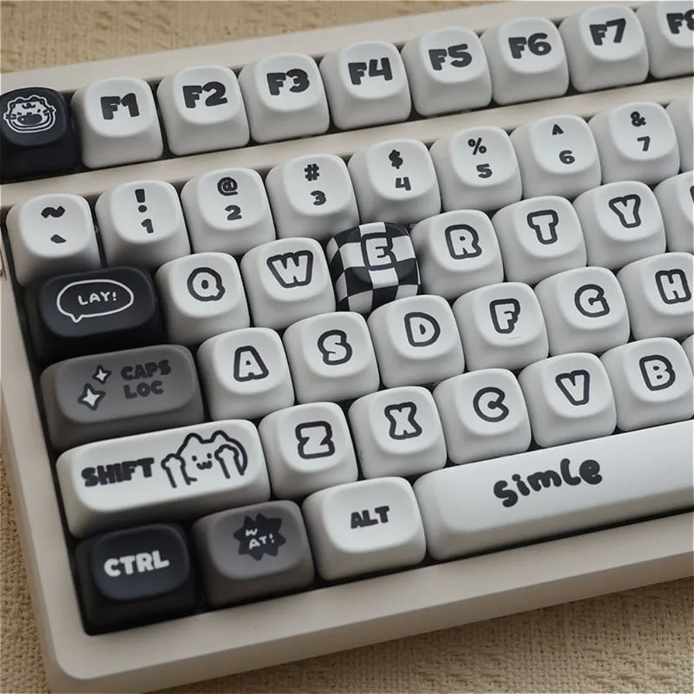 

149 keys, Ah Meow Ah Wang MOA keycap for Cherry MX 61 68 104 108 mechanical keyboard