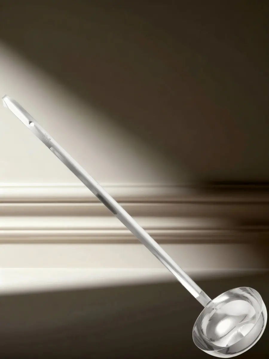 Heavy Duty Stainless Steel Long Handle Soup Ladle One-Piece Molding Thickened Ergonomic Handle Rust Resistant Smooth Finish