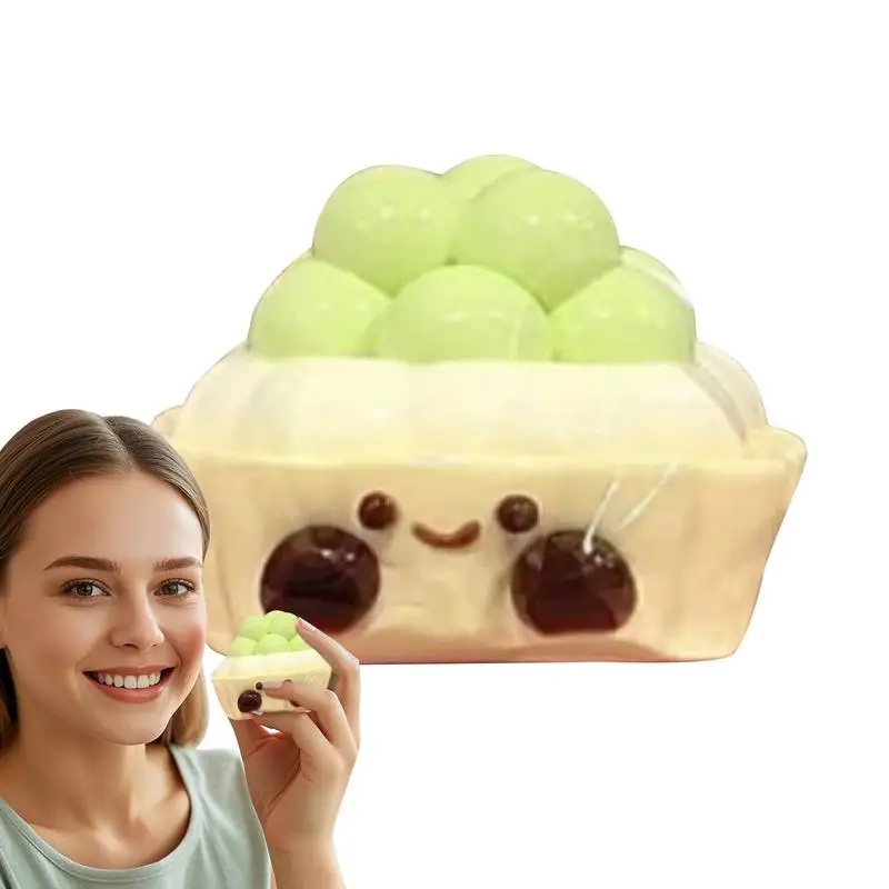 Juguete para apretar con forma de pata de gato, juguetes sensoriales para apretar, cemento suave antiestrés, bonito verde, coleccionable para el aula, tensión inquietante