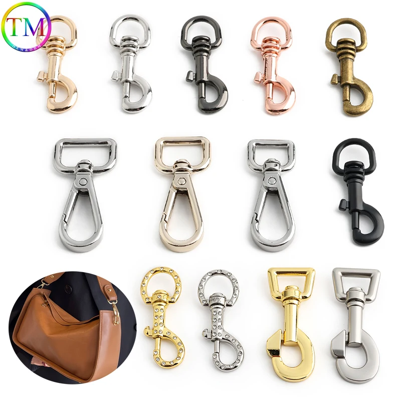 5/20/50PCS Metal Bag Strap Buckles Swivel Lobster Clasp Keychain Trigger Snap Dog Collar Hook DIY Hardware Accessories