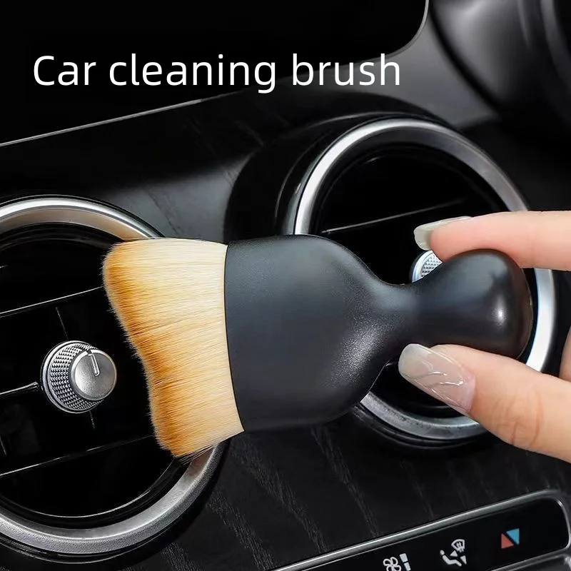 Car Interior Lint Brush Short Car Cleaning Air Conditioning Outlet Cleaning Brush Multi-functional Cleaning Soft Brush