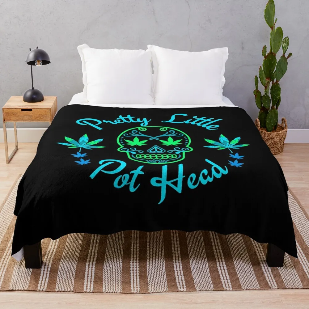 Pretty little pot head Neon Throw Blanket Bed For Sofa Thin Fashion Sofas Weighted Blankets