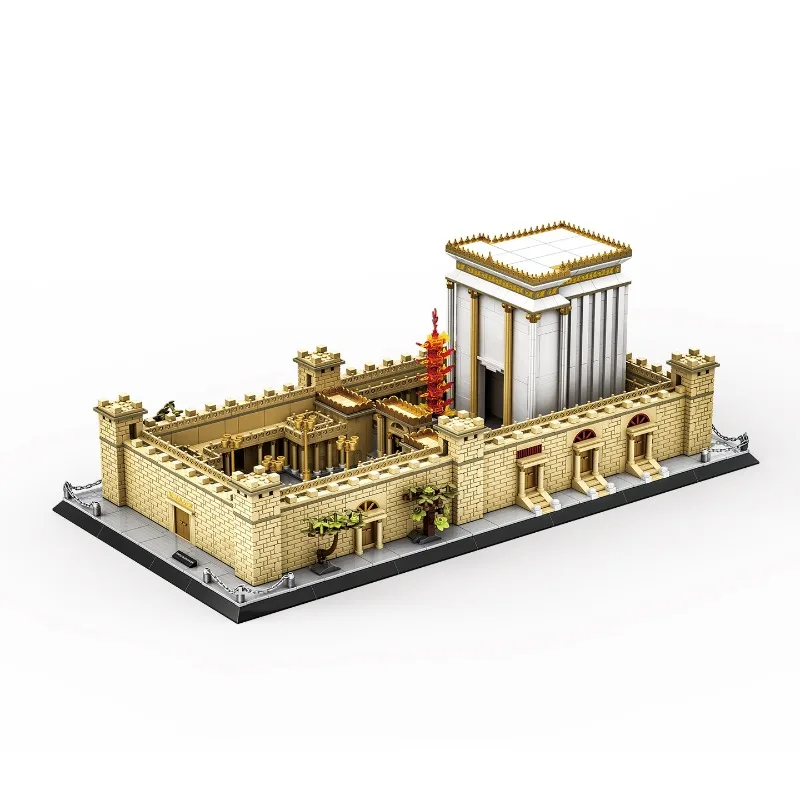 Wow Jerusalem Temple Compatible Small Pellet Assembled Building Block Building Children's Gifts
