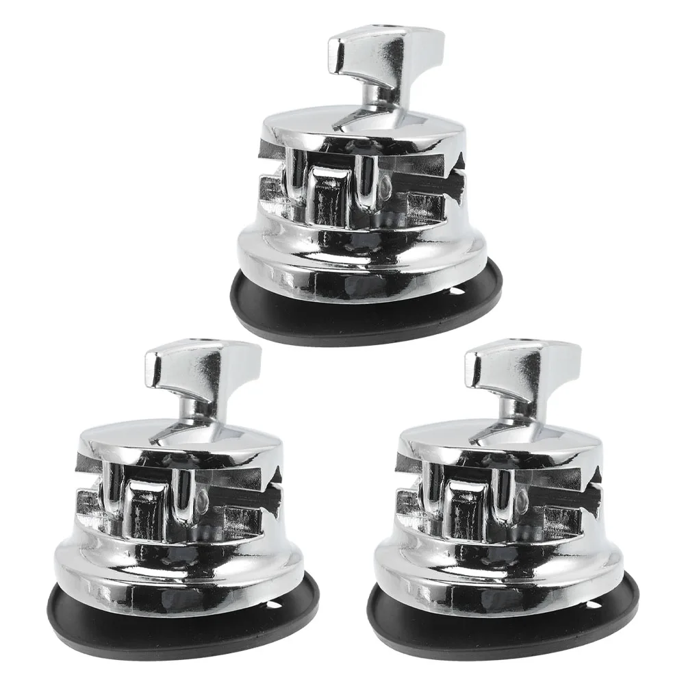 

3pcs Drum Installation Pad Stand Accessories Cymbal Rack Arm Tom Mount Installation Cowbell Hardware Clamp Set