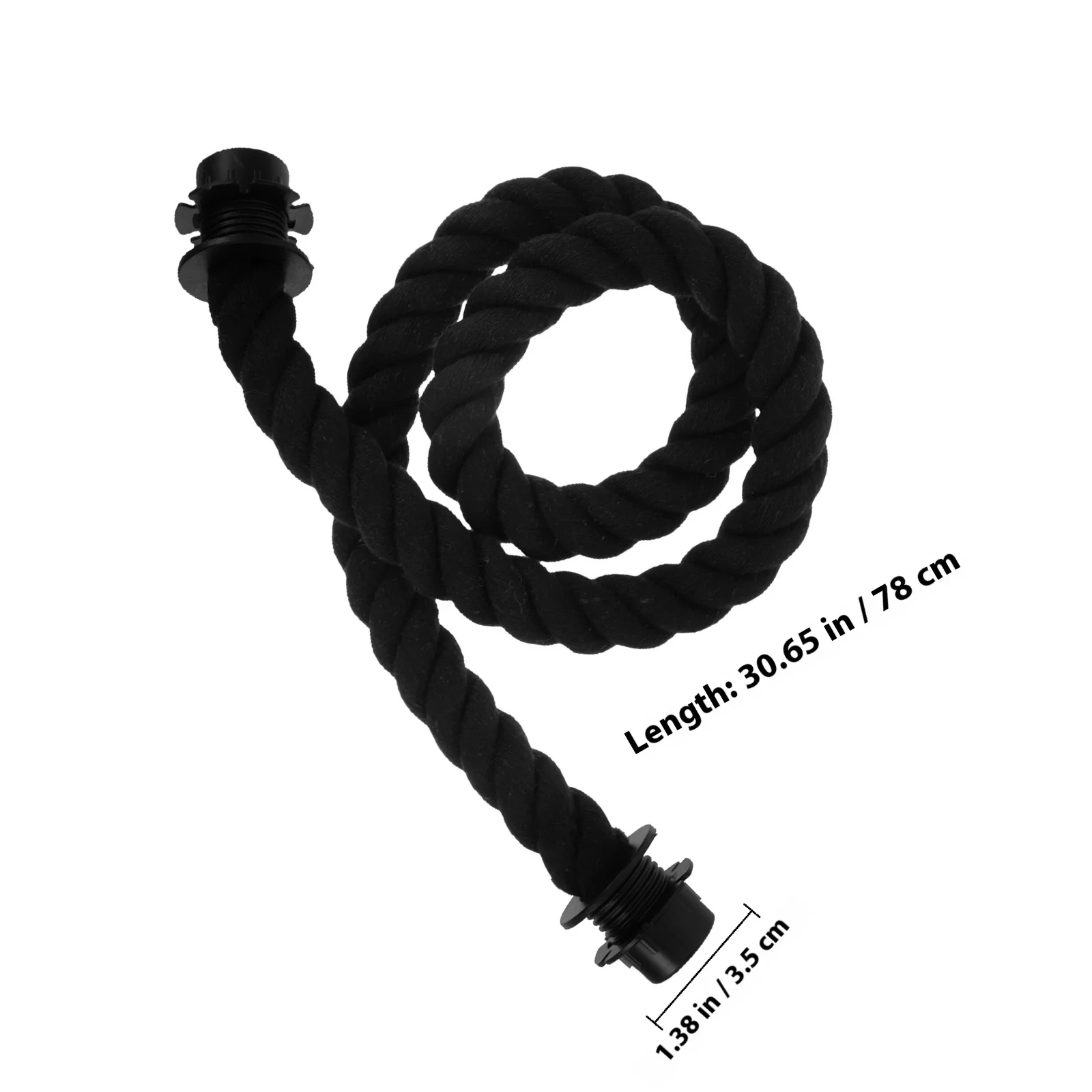 2 قطعة زر أسود حبل القنب مقابض DIY بها بنفسك حقيبة شاطئية القطن الكتان الأشرطة استبدال الملحقات السفر التعبئة العملي #5