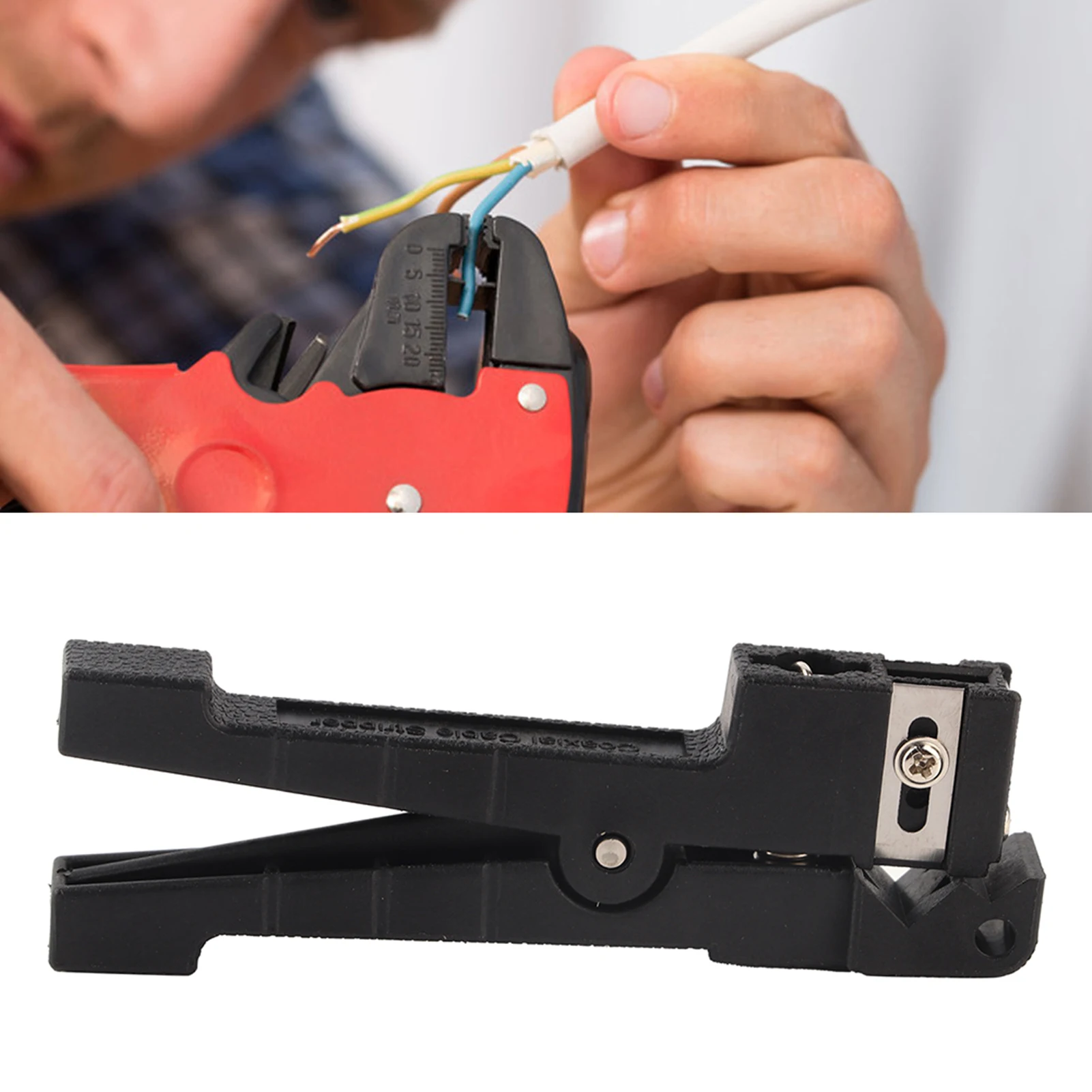 Spellafili per fibra ottica Cavo coassiale orizzontale Coltello Dispositivo di rimbalzo abbinato Strumento manuale facile da trasportare Forniture per elettricisti