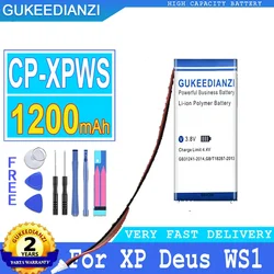 1200mAh GUKEEDIANZI Battery CP-XPWS For XP Deus WS5 WS2 WS3 WS1 WS4 Big Power Bateria