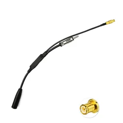 Superbat Active DAB+ Antenna Aerial Amplifier Splitter Adapter Cable MCX Male for Car Radio USB DAB Tuner Audio