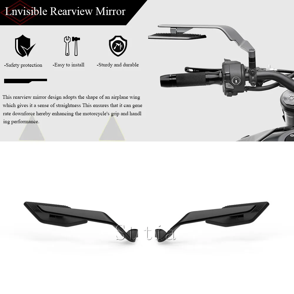 

Новые мотоциклетные зеркала заднего вида с ЧПУ, алюминиевые боковые зеркала с ветровым крылом, пригодные для Honda X-ADV750 X-ADV 750 X ADV750 XADV 750