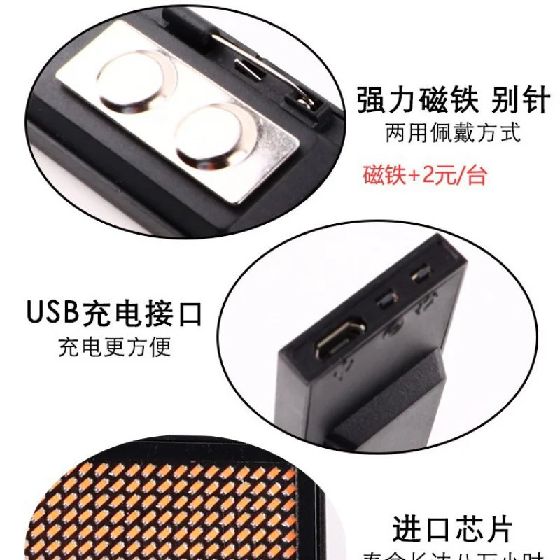 Customized LED Name Display Screen Business Card Screen Employee Number Plate Illuminated Scrolling Text Drinking Driving Re