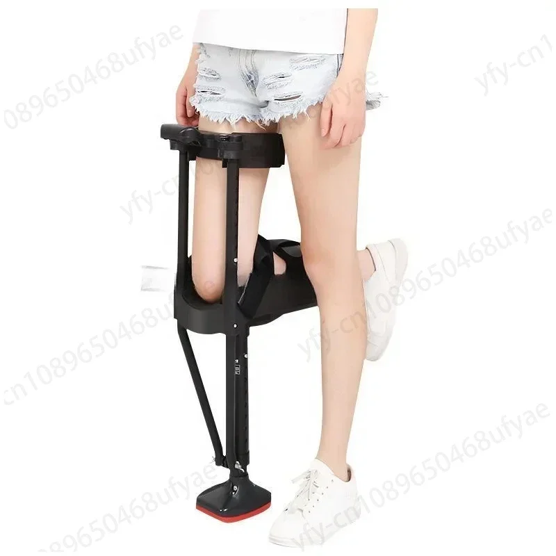 

New Telescopic Assisted Walking Crutch Medical es For Adults Hands Free Knee Anti Skid Single Leg