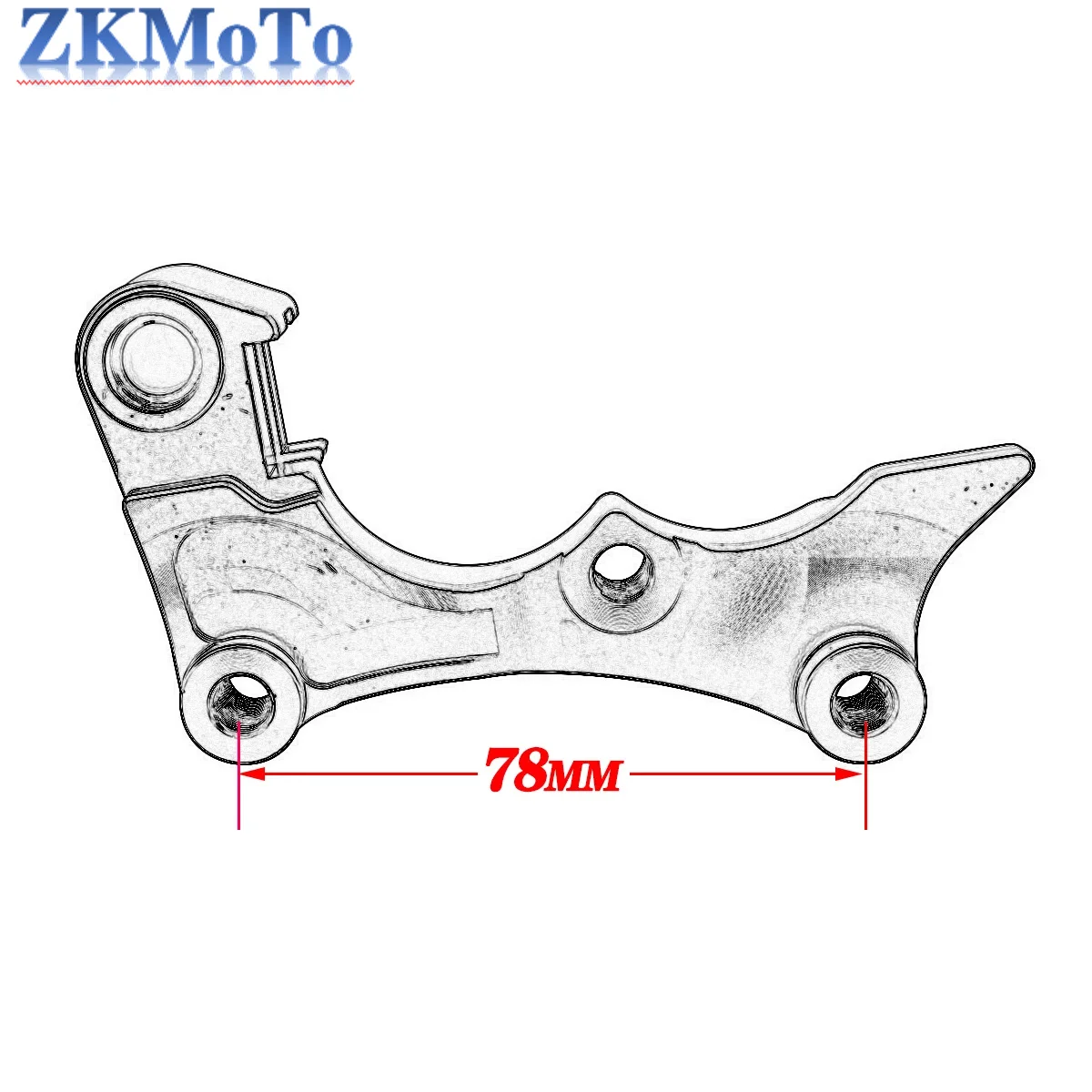 Motocross 270MM Brake Caliper Adapter Bracket For HONDA CRF250R CRF450R CR125 CRF250X CRF250X CRF450X CR CRF 125R 250X 450R 450X