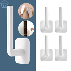 1 Pcs L-Shape Punch-Free Hook Wall Mounted Cloth Hanger for Coats Hats Towels Clothes Kitchen Rack Roll Bathroom Holder