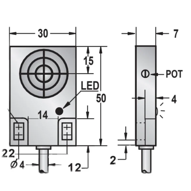 Liquid Level Switch Anti-bubble Type Non-conductive Point Liquid Pure Water Condensate Detection Sensor DC Three-wire
