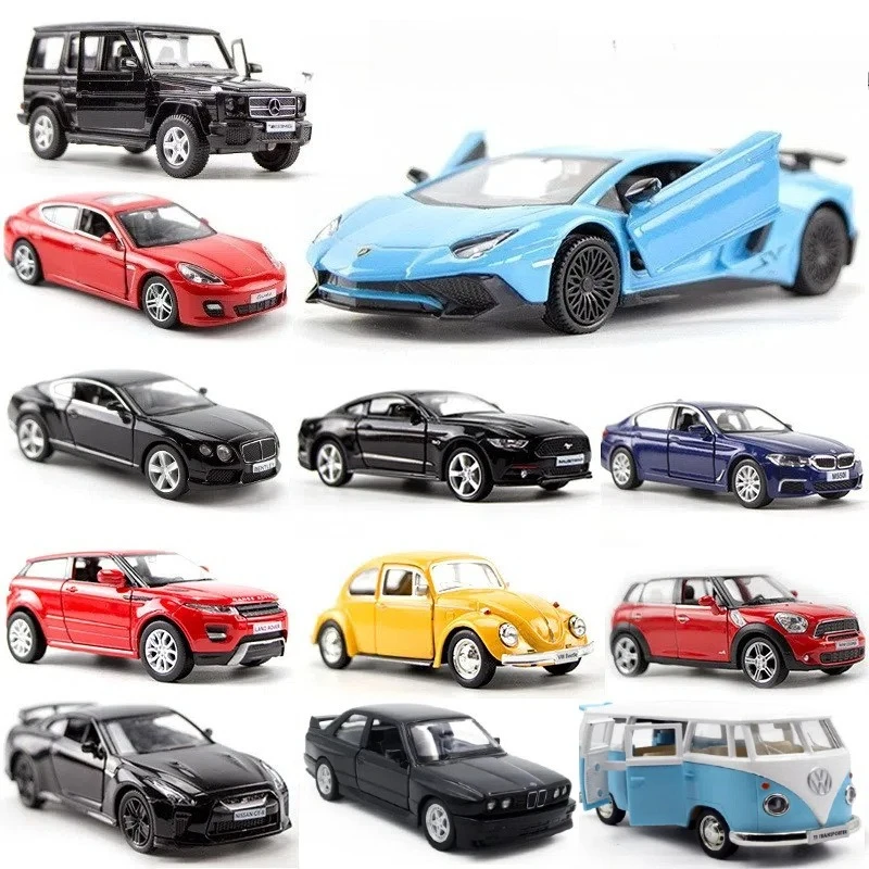 [Boxed] 1:36 Series Lamborghini Mercedes Benz BMW Land Rover Car Model Toy Cake Decorative Car