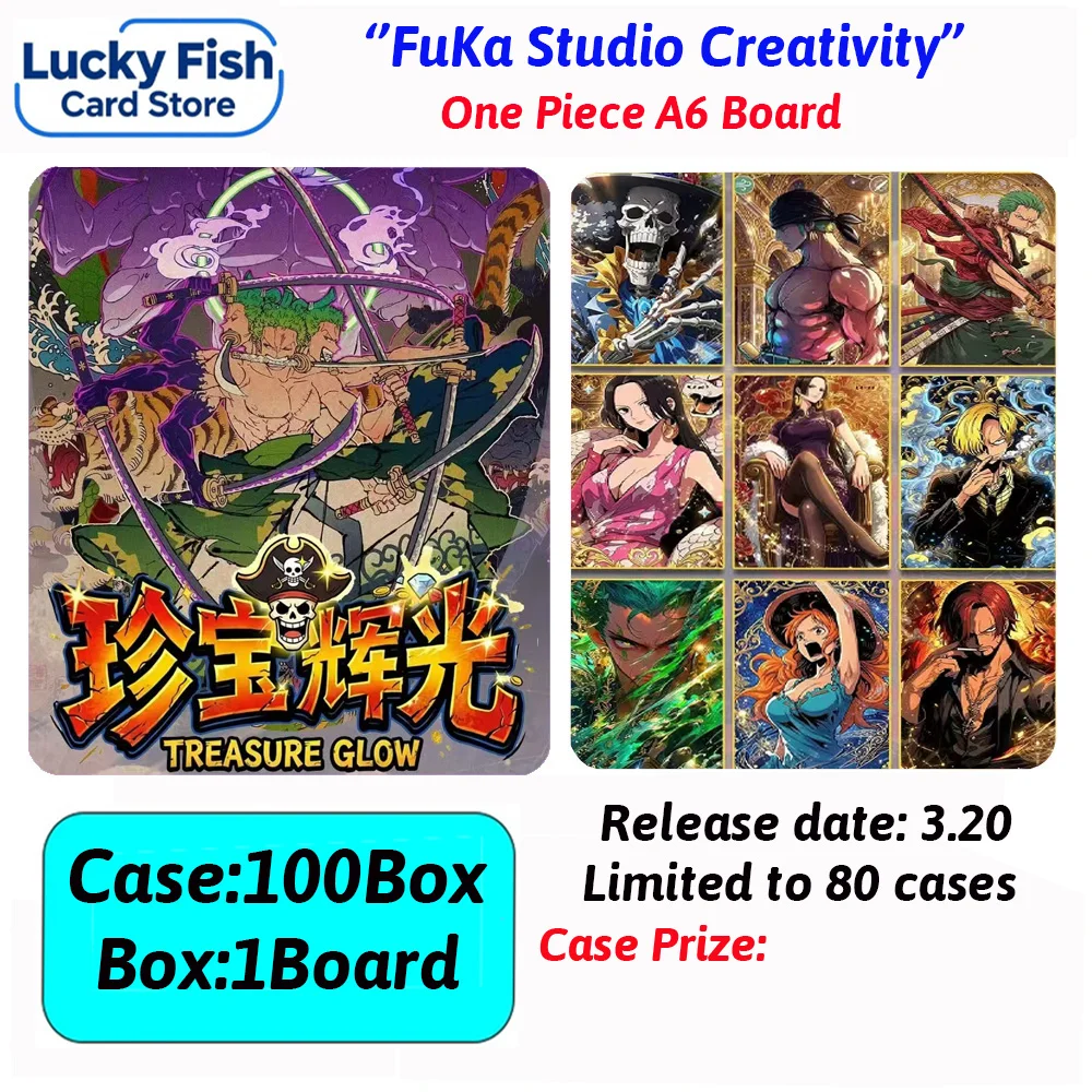 

Новейший оптовый набор подарочных игрушек FuKa Culture One Piece A6 из акрила с цветными элементами, лимитированная серия, 2026 год
