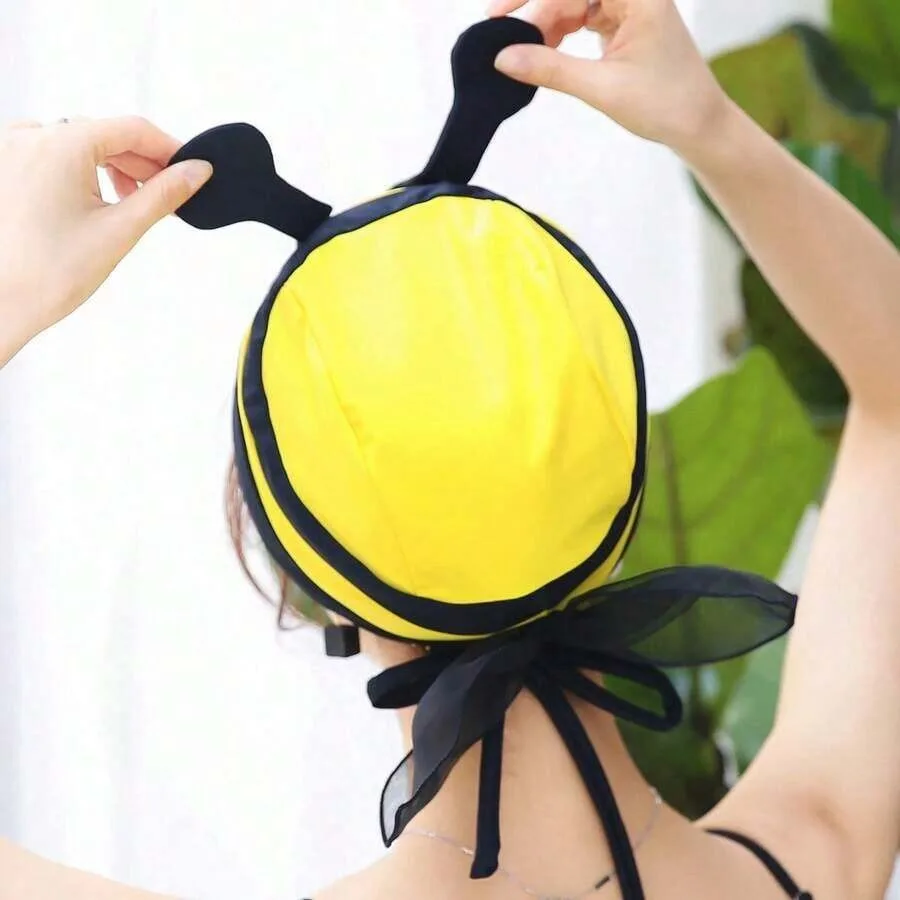 

Women Ladies Fashion Stylish Ear Cartoon Comfortable Swimming Cap Hats Accessories Summer Beach Fishtail