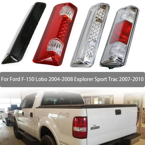 Para Ford F-150 Lobo 2004 2005-2008 Explorer Sport Trac 2007-2010 conjunto de luz de freno de montaje alto techo trasero tercera luz de freno