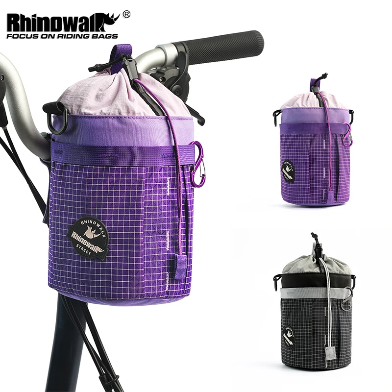 

Велосипедная сумка для бутылки с водой Rhinowalk, большая вместимость, быстросъемная, портативная, передний держатель для бутылки, аксессуары для велопутешествий