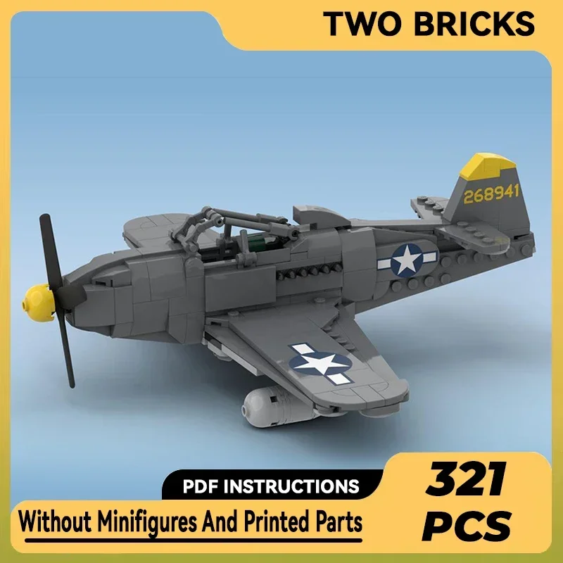 Tijolos técnicos moc modelo militar P-63 rei cobra bombardeiro blocos de construção modulares presentes brinquedos para crianças conjuntos diy montagem