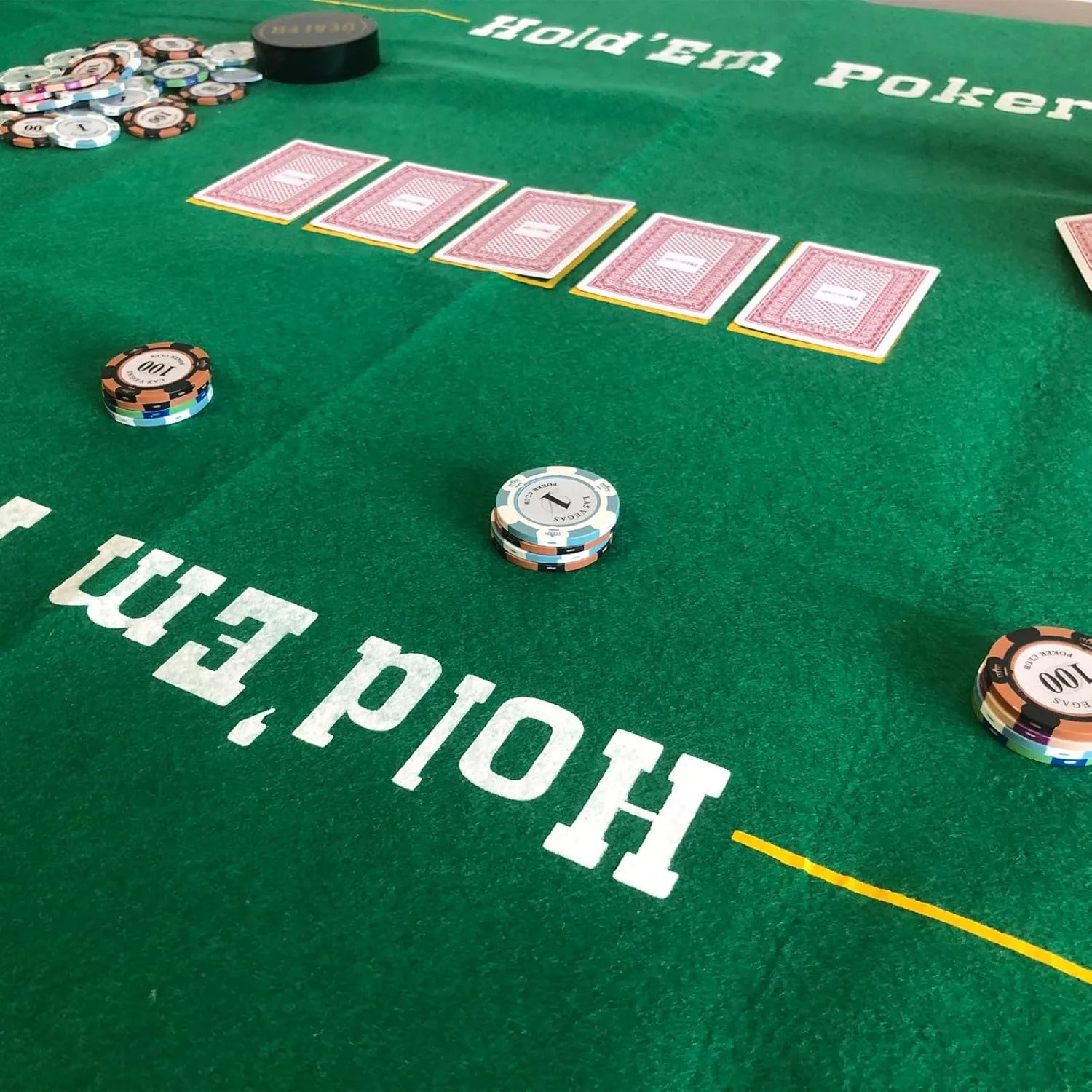 180x90 سنتيمتر تكساس بوكر الروليت Blackjack Craps لعبة متعددة غير المنسوجة مفرش المائدة الترفيه الملحقات