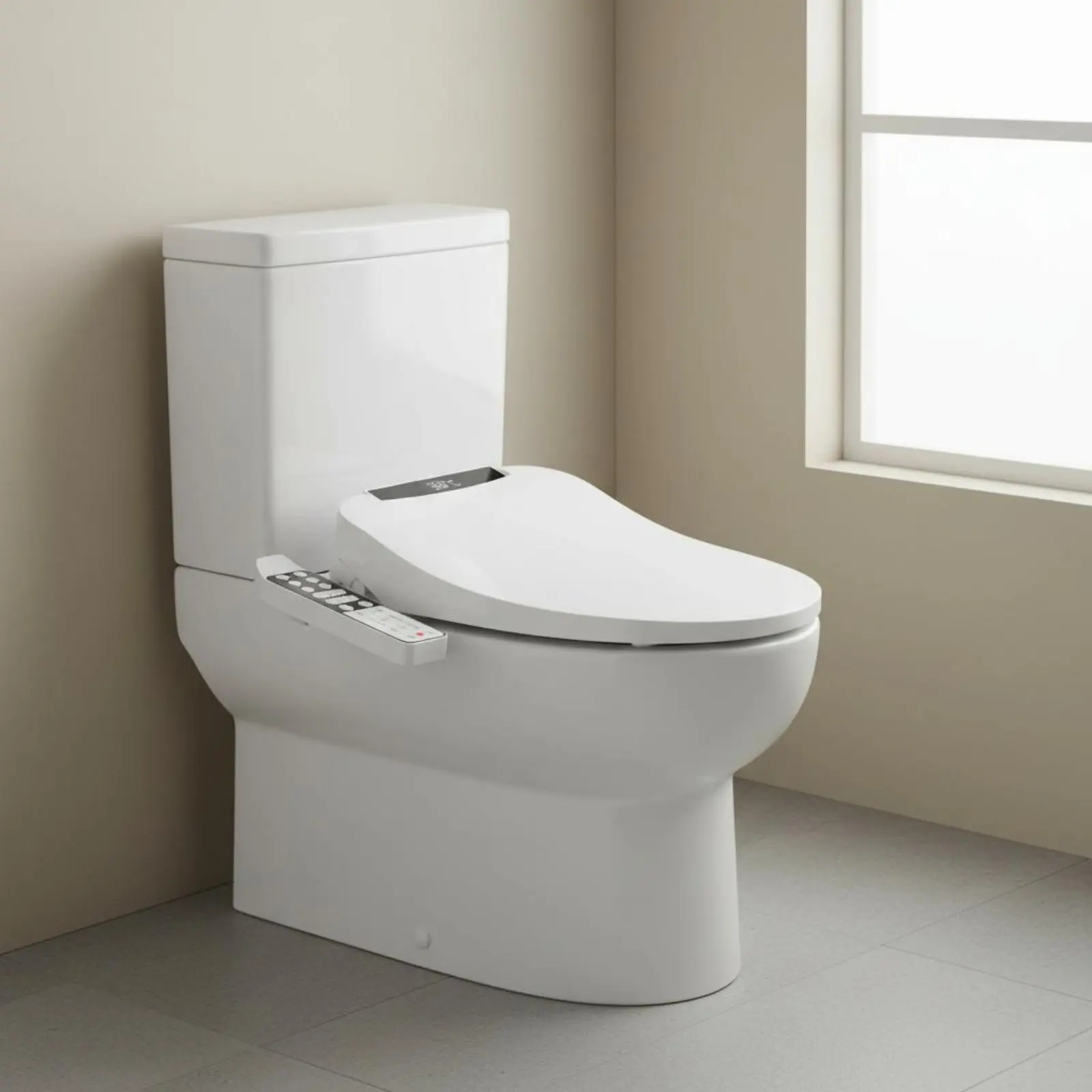 

Automatic Bidet Seat Sterilization Electric Bidet Seat Bathroom Fixture Overheating Protection Waterproof