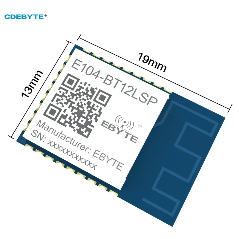 TLSR8258 2.4GHz Wireless Transceiver 10dBm UART CDEBYTE E104-BT12LSP Mesh Ad Hoc Blue-tooth Module 60m SMD GFSK PCB IoT