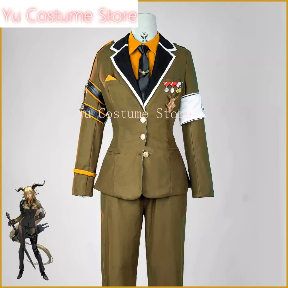 Yu Costume Arknights Degenbrecher Game Suit Gorgeous Handsome Uniform Cosplay Costume Halloween Party Role Play Outfit Men