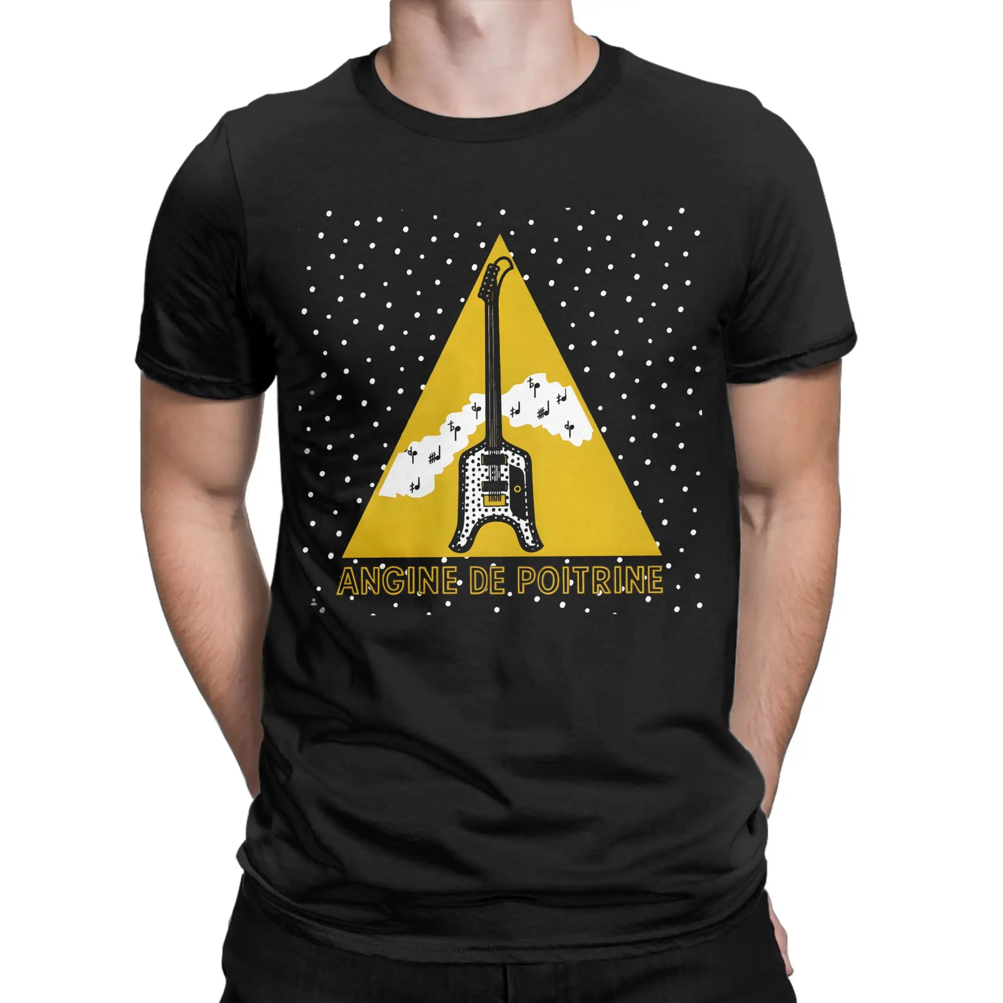 Guitarist Angine de Poitrine Band T Shirt for Men Women Pure