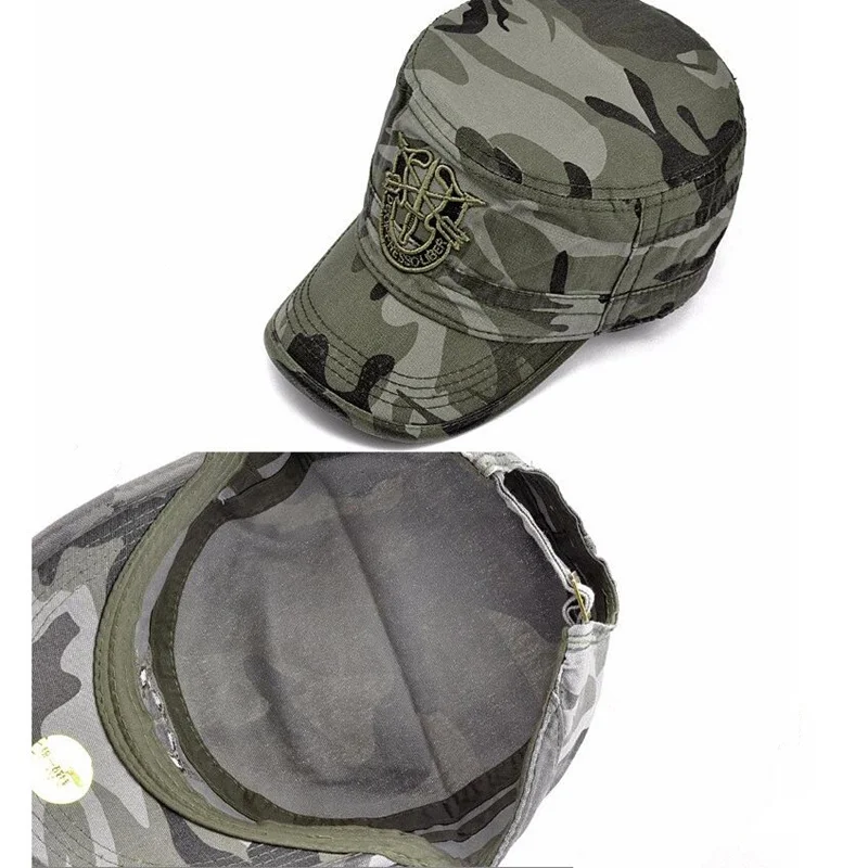 2022 New Arrivals Letter Cap Army Baseball Cap Men Tactical Navy Seal Army Camo Cap Adjustable Visor Sun Hats