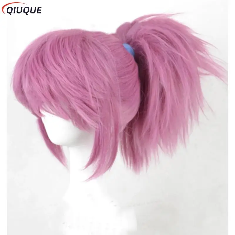 Machi Komacine disfraz de Cosplay para mujer, peluca rosa, disfraces de Carnaval de Halloween, trajes de Anime, vestido