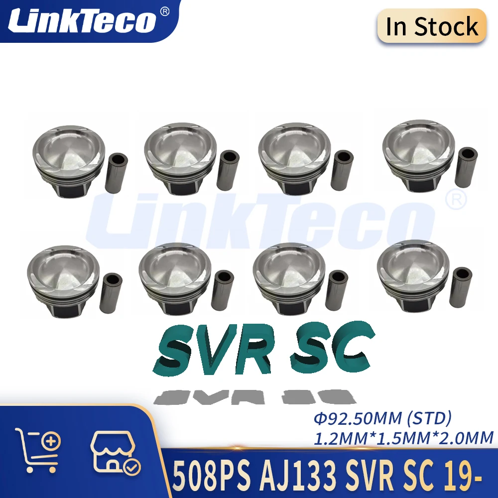 

STD Engine Parts SVR SC Piston & Rings Kit Fit 5.0 L GAS 19-23 508PS AJ133 For JAGUAR F-PACE F-TYPE LAND ROVER RANGE ROVER SPORT