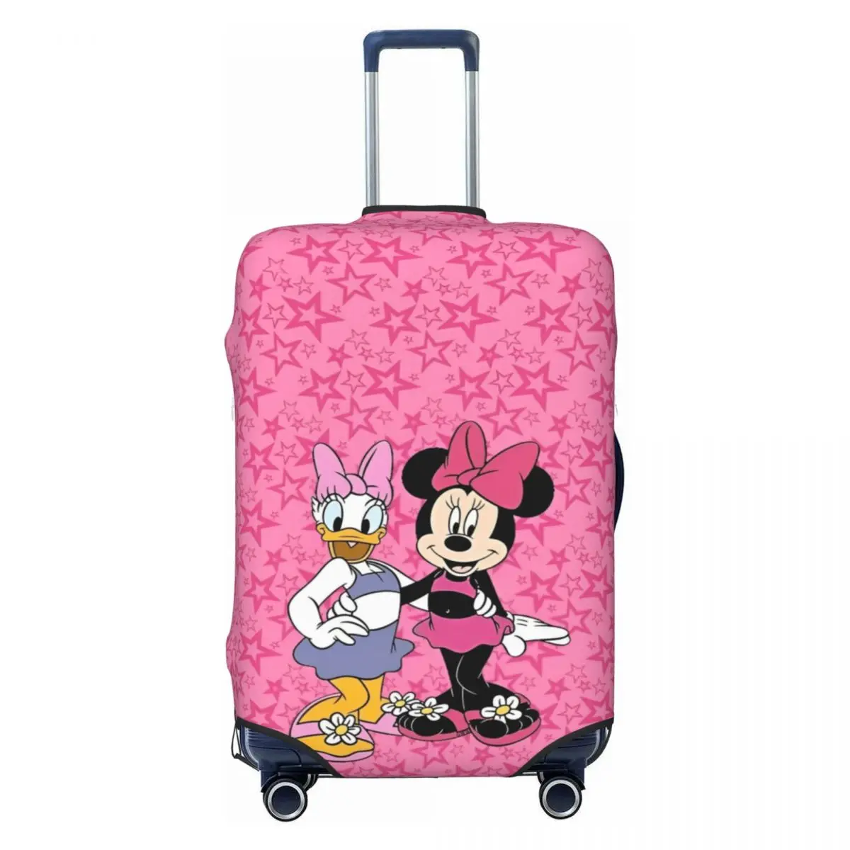 

Чехол для чемодана с принтом Микки и Минни Маус, животное, мультфильм, деловая защита, праздничный полезный чемодан