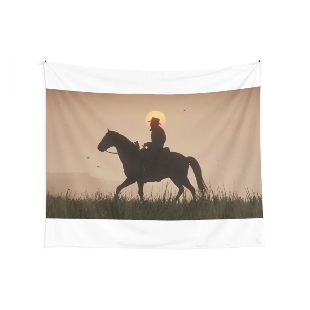 Arthur Morgan Strolling On A Horse Tapestry Room Decor Cute Home And Comfort Decor Tapestry