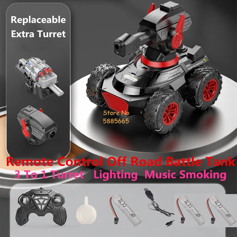 

Multifunction 3In1 Children's Remote Control Battle Tank Car Gesture Sensing Electric Burst Fire Water Bomb Racing Drift RC Car