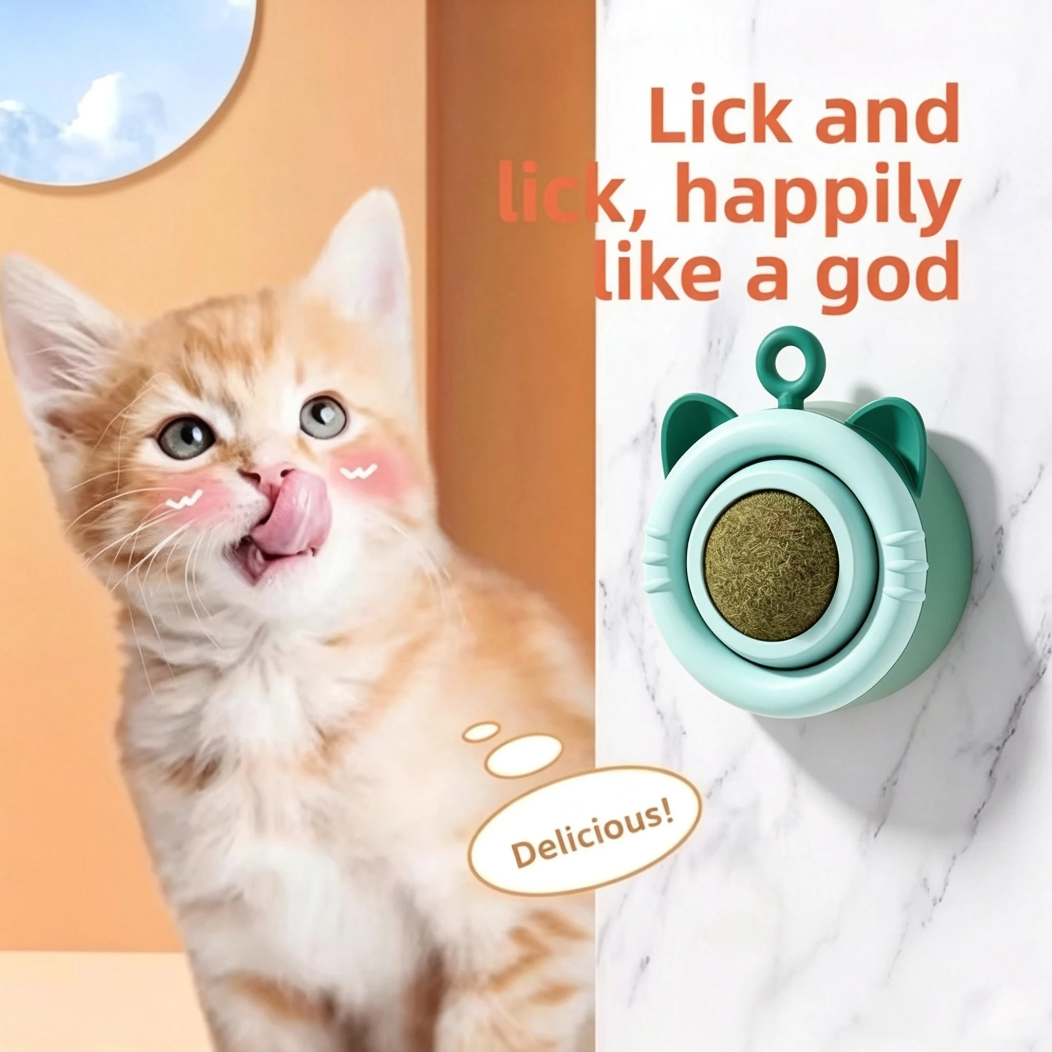 Bite-Resistant Rotatable Catnip Ball Cat Toys for Kittens Self-hi Cat Pet Products to Relieve Boredom And Sharpen Teeth Toys