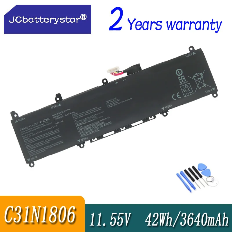 

JC C31N1806 3ICP5/58/57 Laptop Battery For ASUS VivoBook S13 S330FA-EY001T S330UA S330UN-EY011 X330UA ADOL13F 11.55V 42WH